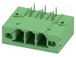 PCB headers, nominal cross section: 6 mm?, color: green, nom