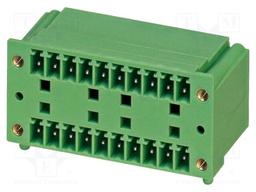 PCB headers, nominal cross section: 1.5 mm?, color: green, n