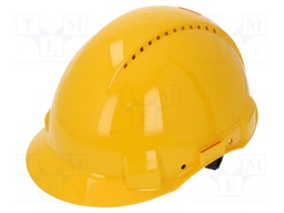 Protective helmet; Size: 53-62mm; yellow; Series: G3000; V: vented