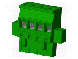 Connector: pluggable terminal block; plug; female; angled 90°