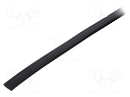 Gasket; EPDM; black; L: 10m; W: 6.5mm; H: 15.1mm; Panel thick: 1÷2mm