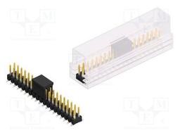 Connector: pin strips; pin header; male; PIN: 38; 2.54mm; SMT; 2x19