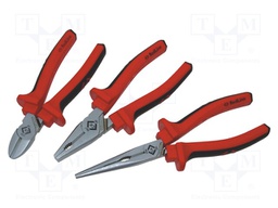 Kit: pliers; Kit: fpliers for gripping,side cutters; 3pcs.