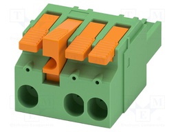 PCB connector, nominal cross section: 6 mm?, color: green, n