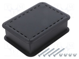 Enclosure: multipurpose; X: 73.7mm; Y: 100.8mm; Z: 29.2mm; black