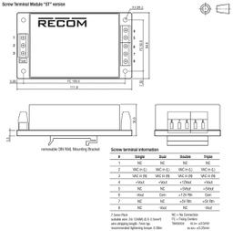 Converter: AC/DC; 40W; Uout: 24VDC; Iout: 1667mA; 83%; 90÷264VAC