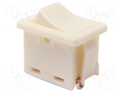 ROCKER; SP3T; Pos: 3; ON-OFF-ON; 8A/250VAC; white; none; Body: white