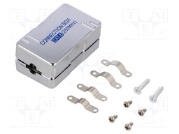 Coupler; Cat: 6; shielded; 22AWG÷24AWG; Colour: metallic; IDC,LSA