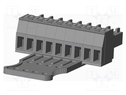Connector: pluggable terminal block; plug; female; straight; grey