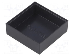 Enclosure: designed for potting; X: 40mm; Y: 40mm; Z: 13mm; ABS