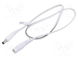 Cable; DC 5,5/2,1 socket,DC 5,5/1,7 plug; straight; 0.5mm2; 0.5m