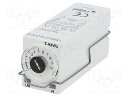 Timer; 0,1s÷100h; 4PDT; 250VAC/6A; 12VDC; DIN,socket,on panel
