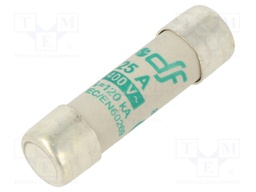 Fuse: fuse; aM; 25A; 400VAC; ceramic,cylindrical,industrial