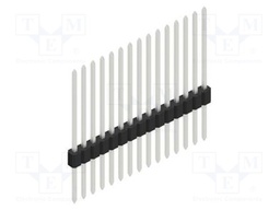 Connector: pin strips; pin header; male; PIN: 15; 1.27mm; THT; 1x15