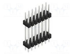 Connector: pin strips; pin header; male; PIN: 14; 2.54mm; THT; 2x7