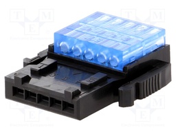 Connector: wire-wire/PCB; Power Clamp; plug; female; PIN: 5; 250V