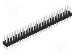 Connector: pin strips; pin header; male; PIN: 50; 2.54mm; THT; 2x25