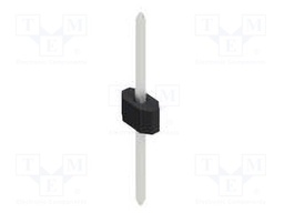 Connector: pin strips; pin header; male; PIN: 1; 1.27mm; THT; 1x1