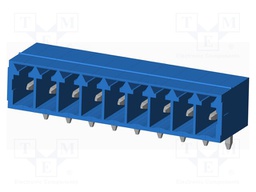 Connector: pluggable terminal block; socket; male; on PCBs