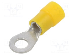 Tip: ring; M5; Ø: 5.3mm; 4÷6mm2; crimped; for cable; insulated