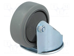 Transport wheel; Ø: 80mm; W: 32mm; H: 105mm; torsional; 350kg