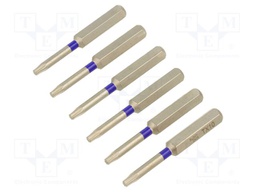Screwdriver bit; Torx®; TX10; Overall len: 50mm