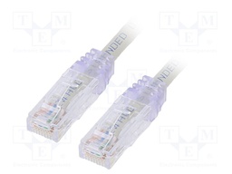 Patch cord; TX6™ PLUS,U/UTP; 6; stranded; Cu; LSZH; grey; Len: 3m