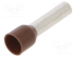 Tip: bootlace ferrule; 10mm2; crimped; for cable; insulated; brown