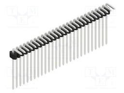 Connector: pin strips; pin header; male; PIN: 27; 1.27mm; THT; 1x27