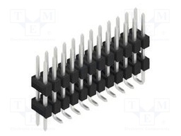 Connector: pin strips; pin header; male; PIN: 24; 2.54mm; SMT; 2x12