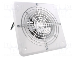 Fan: AC; axial; 230VAC; Ø158mm; 280m3/h; 51dBA; slide bearing; IPX2
