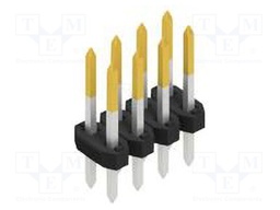 Connector: pin strips; pin header; male; PIN: 8; 2mm; THT; 2x4; 100V