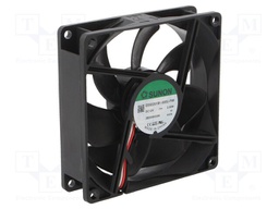 Fan: DC; axial; 12VDC; 92x92x25mm; 87.48m3/h; 34dBA; ball bearing