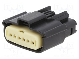MX150 ASSY 1.5 RCPT 1X6 BLK A/6