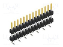 Connector: pin strips; pin header; male; PIN: 14; 2.54mm; SMT; 1x14
