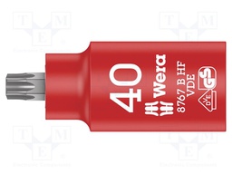 Key; Torx®,insulated,socket spanner; TX40; 3/8"; 55mm; 1kV