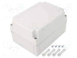 Enclosure: multipurpose; X: 130mm; Y: 180mm; Z: 100mm; MNX; grey; IK08