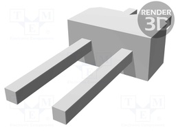 Pin header; pin strips; AMPMODU MOD II; PIN: 2; straight; 2.54mm