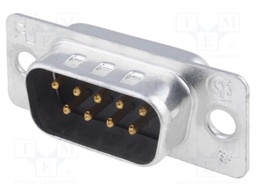 D-Sub; PIN: 9; plug; HD 20; male; soldering; gold flash