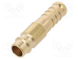 Plug-in nozzle EURO; Mat: brass; V: with bushing; Connection: 9mm