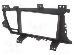 Radio mounting frame; Kia; 2 DIN; black