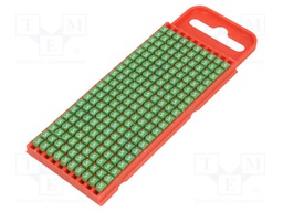 Markers for cables and wires; Label symbol: 5; 2÷2.8mm; green