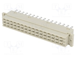 Plug; DIN 41612; type F; female; PIN: 32; d+z; soldering; for cable