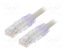 Patch cord; TX6A™ 10Gig,U/UTP; 6a; solid; Cu; PVC; grey; Len: 5m