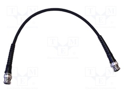 Test lead; BNC plug,both sides; Len: 0.6m; black