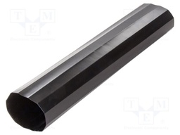Heat shrink sleeve; glued; 175mm; L: 1m; black; Temp: -15÷125°C