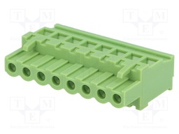 Pluggable terminal block; 5.08mm; ways: 8; angled 90°; plug; 300V