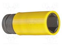 Socket; 6-angles,socket spanner; 22mm; 1/2"; steel