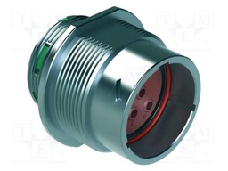 Connector: circular; plug; 25A; 250V; PIN: 8; IP67; straight; crimped