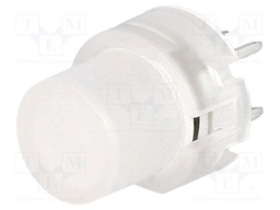 Switch: keypad; Pos: 2; SPST-NO; 0.01A/35VDC; colourless; blue; 1.3N